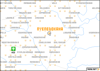 map of Nyènèdokaha