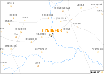 map of Nyénéfor