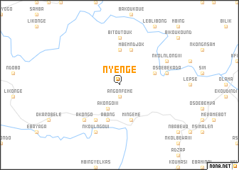 map of Nyengé