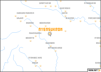 map of Nyensukrom