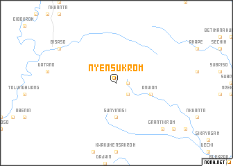 map of Nyensukrom