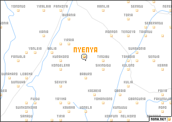 map of Nyenya