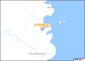map of Nyerakat