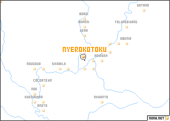 map of Nyerokotoku