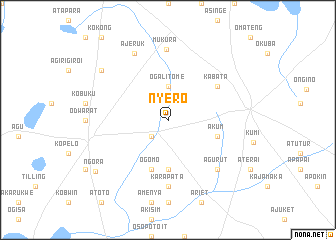 map of Nyero