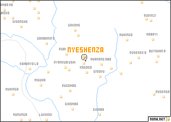 map of Nyeshenza
