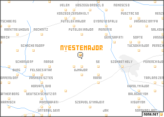 map of Nyestemajor