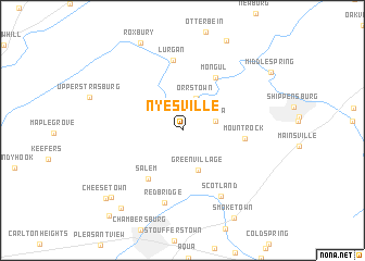 map of Nyesville