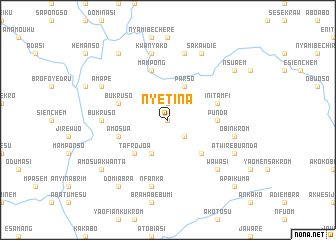 map of Nyetina