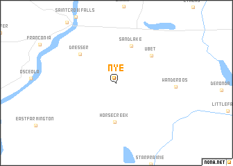 map of Nye