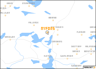 map of Nyfors