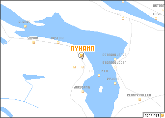 map of Nyhamn