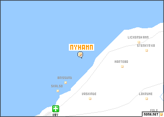 map of Nyhamn