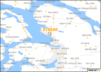 map of Nyhamn