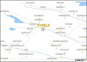 map of Nyholm