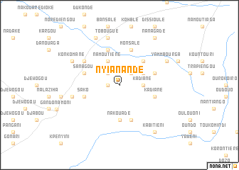 map of Nyianandé