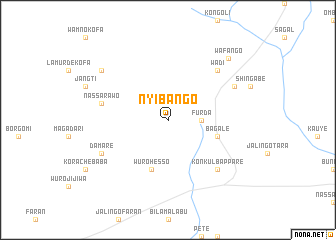 map of Nyibango