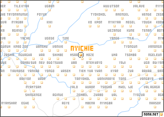 map of Nyichie