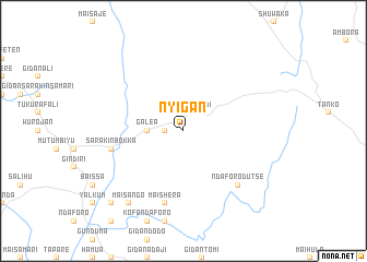 map of Nyigan