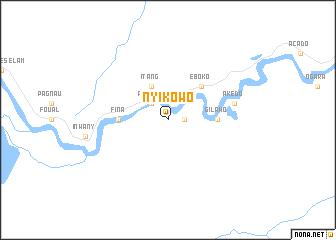 map of Nyīkowo