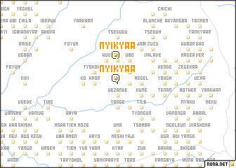 map of Nyikyaa