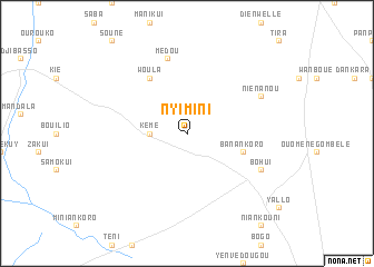 map of Nyimini