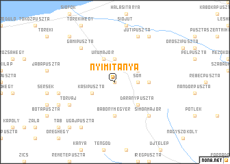 map of Nyimitanya