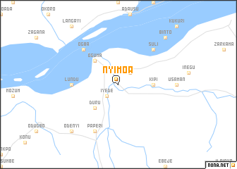 map of Nyimoa