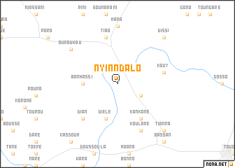 map of Nyinndalo