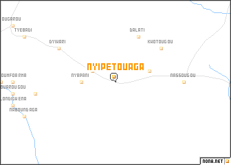 map of Nyipétouaga