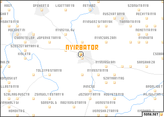 map of Nyírbátor