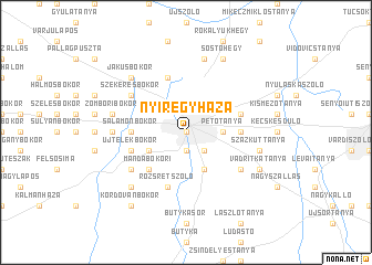 map of Nyíregyháza