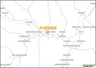 map of Nyirenda