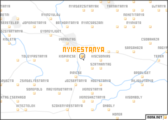 map of Nyírestanya