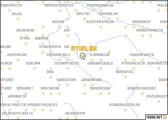 map of Nyírlak