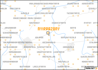 map of Nyírpazony