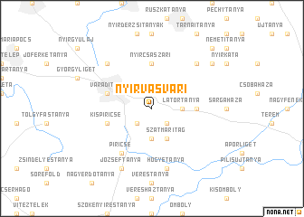 map of Nyírvasvári