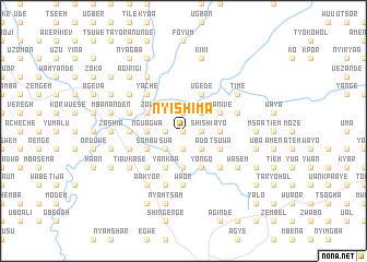 map of Nyishima