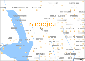 map of Nyita Dzogbédji