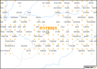 map of Nyitanen