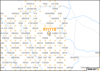 map of Nyityo