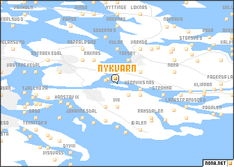 map of Nykvarn