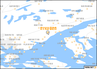 map of Nykvarn