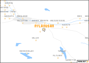 map of Nylandsån