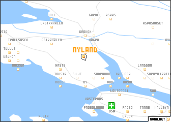 map of Nyland