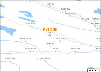 map of Nyland