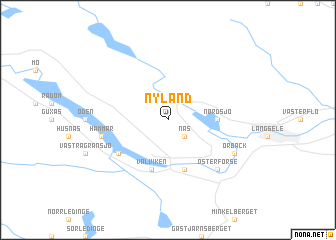 map of Nyland