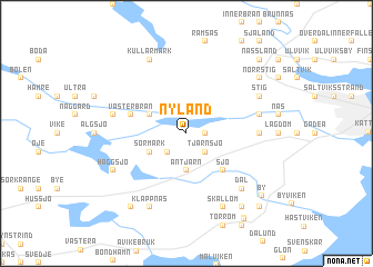 map of Nyland