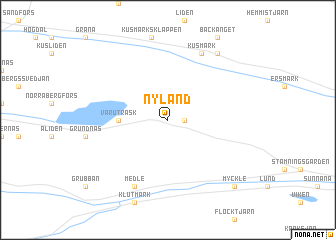 map of Nyland