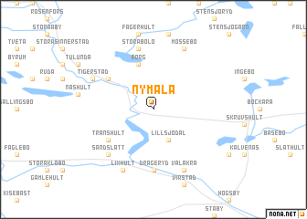 map of Nymåla